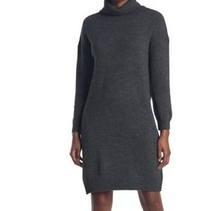 Topshop Turtleneck Long Sleeve Sweater Dress